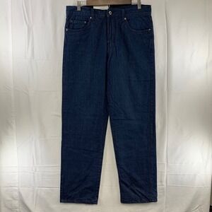 Adventuridge Jeans Mens‎ 36x32 Dark Wash Blue Flannel Lined Denim Work Pants
